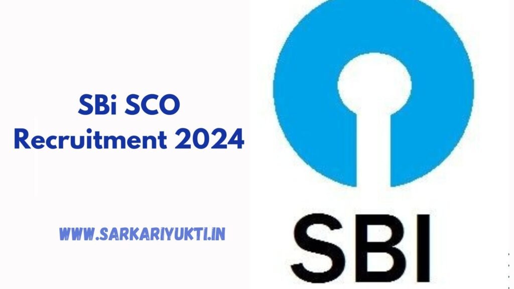 SBI SCO Recruitment 2024